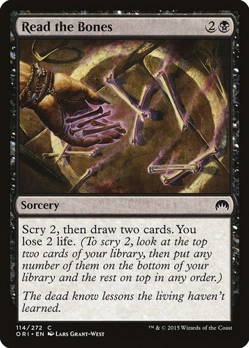 Mtg read the - the, bones